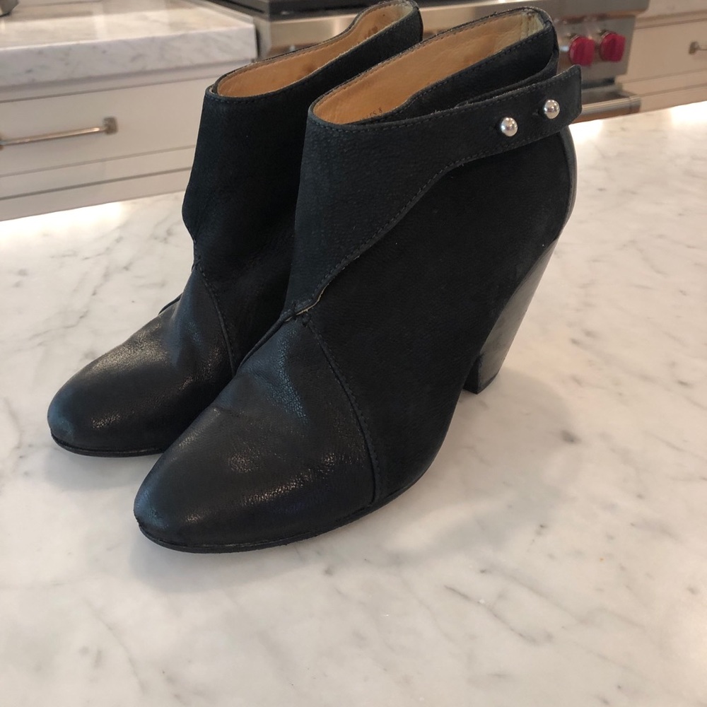 Rag And Bone Leather And Suede Ankle Booties